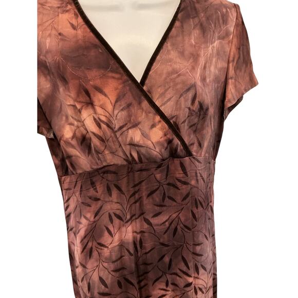 Vintage Womens Babydoll Maxi Dress Size 12 Embroidered Fairy Grunge Fall Formal - Picture 6 of 9